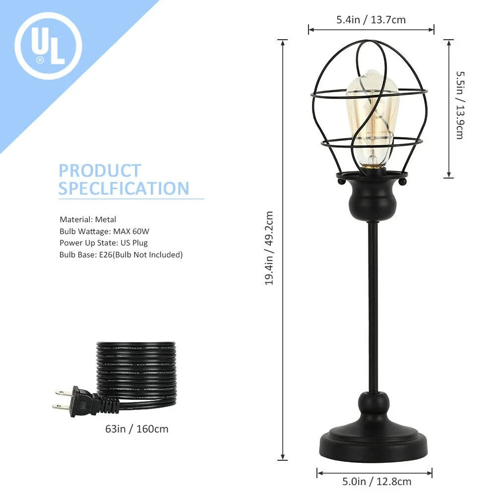 Vintage Table Lamp, Modern Nightstand Lamp, Simple Bedside Desk Lamp