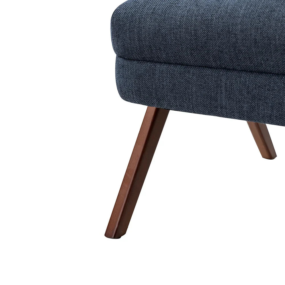 Vivian Mid-century Barrel Chair with a Scalloped Back