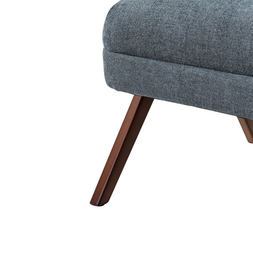 Vivian Mid-century Barrel Chair with a Scalloped Back
