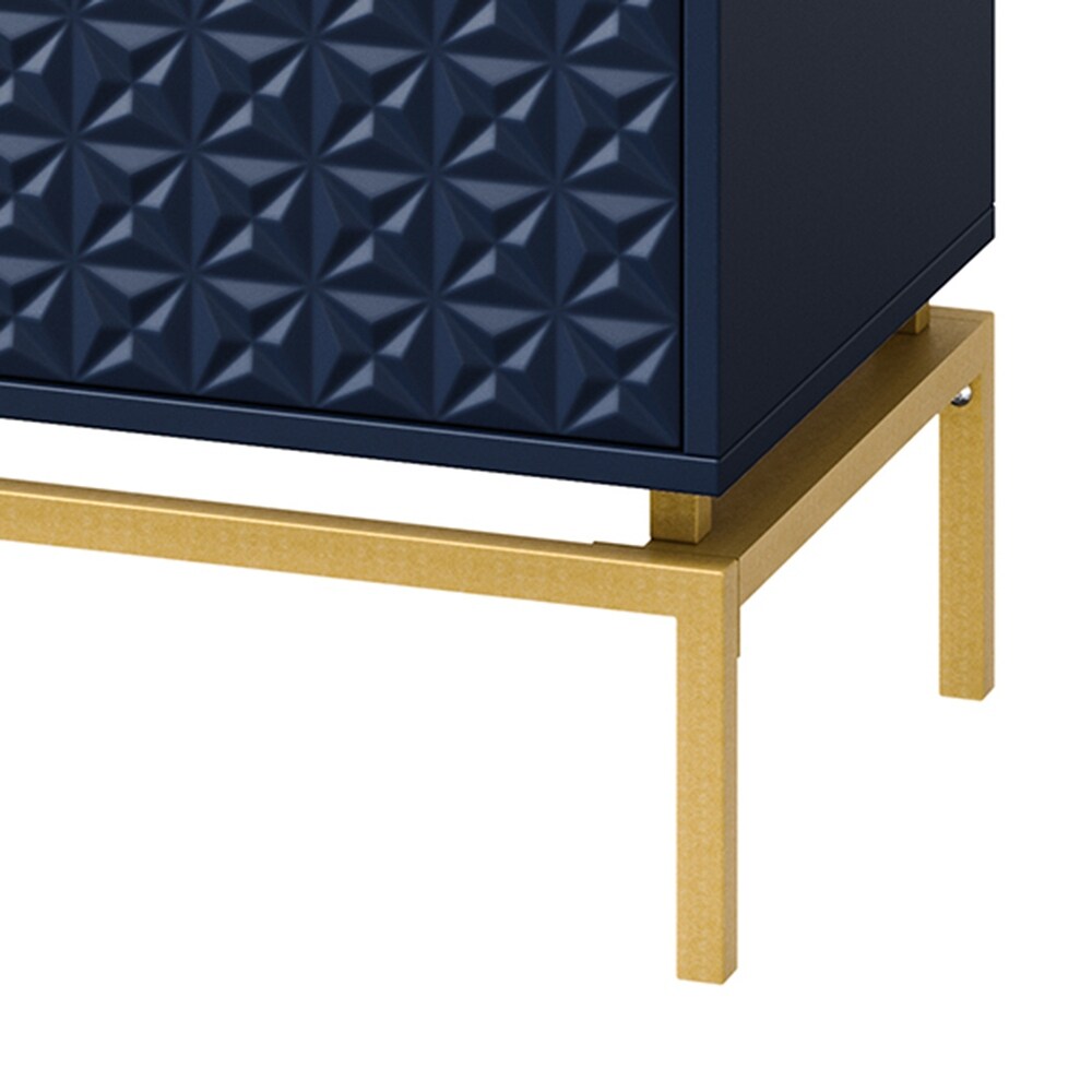 Volkard 31" Mid-century Storage Cabinet with a Metal Base Set of 2