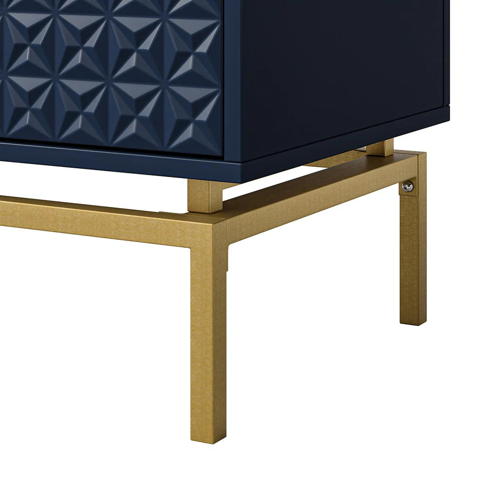 Volkard 32" Mid-century Storage Cabinet with Metal Hardware