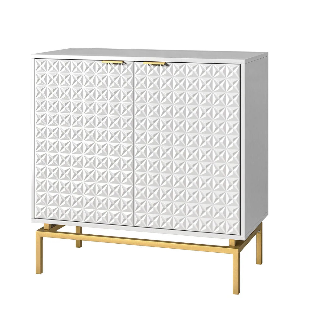 Volkard 32" Mid-century Storage Cabinet with Metal Hardware