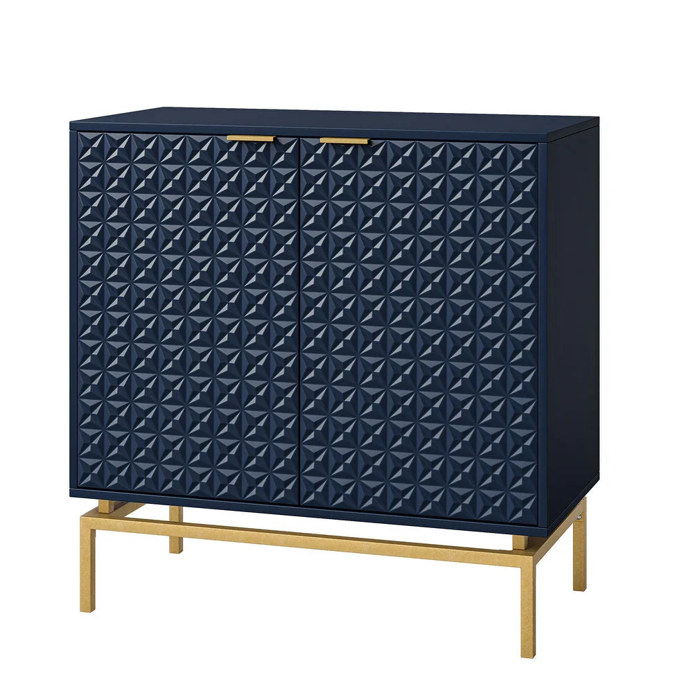 Volkard 32" Mid-century Storage Cabinet with Metal Hardware
