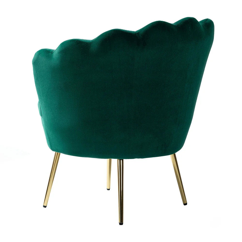 Xabier Cute Modern Upholstered Barrel Accent Chair with Tufted Set of 2