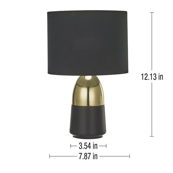 2-Tone 12 inch Table Lamp Set (Set of 2)