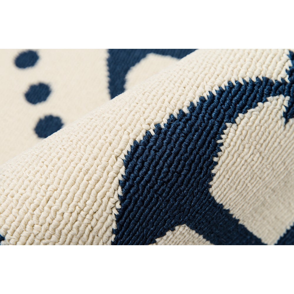 Baja Anchors Indoor Outdoor Rug Ivory