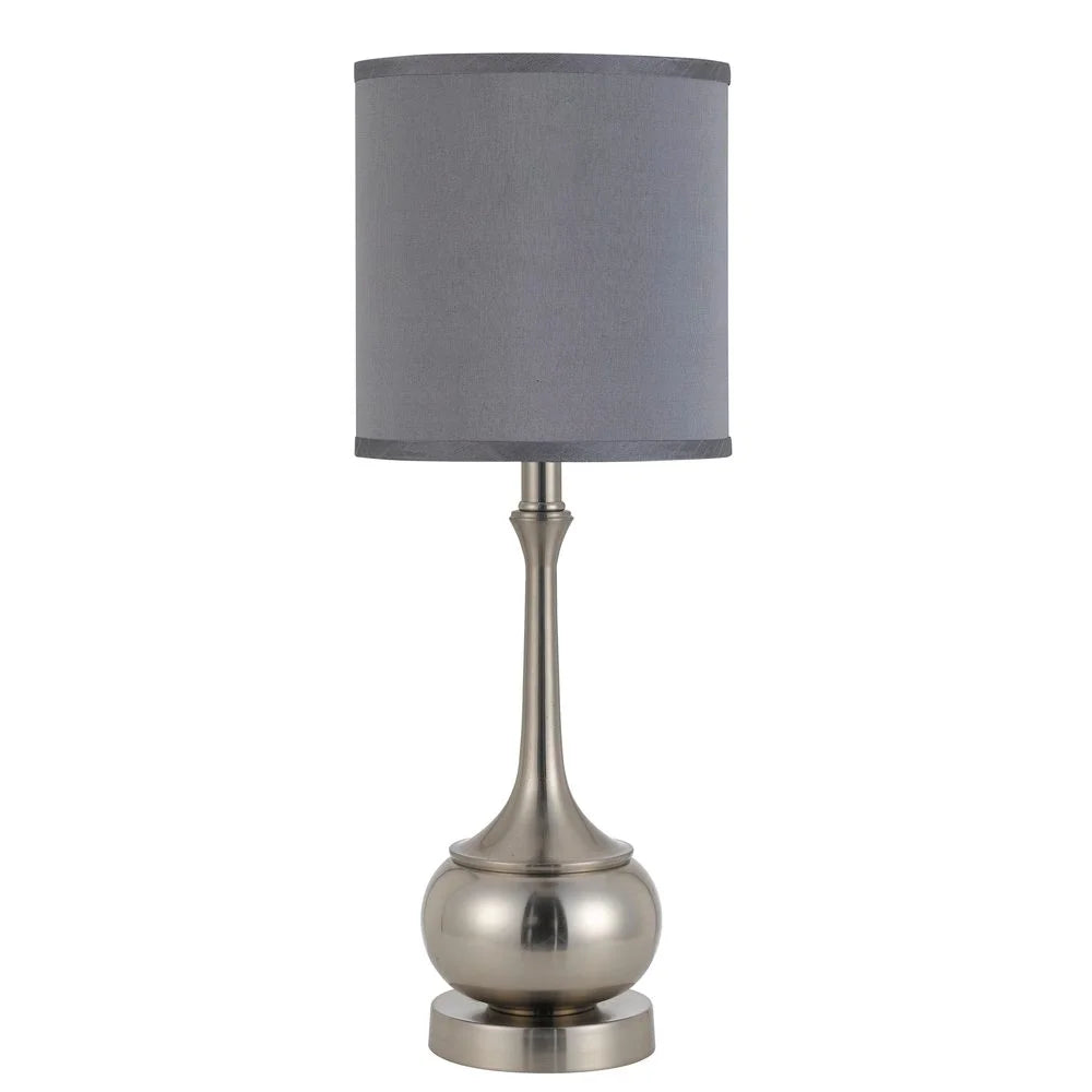 Silvertone Metal Accent Lamp