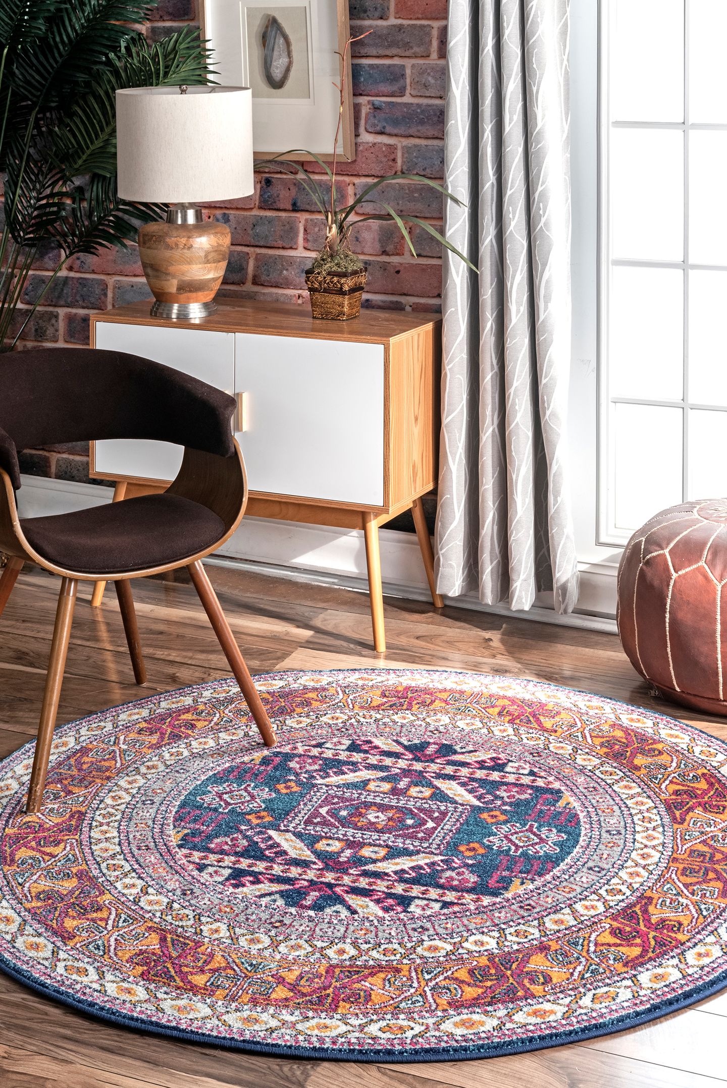 Navy Bohemian Pattern Soft Area Rugs