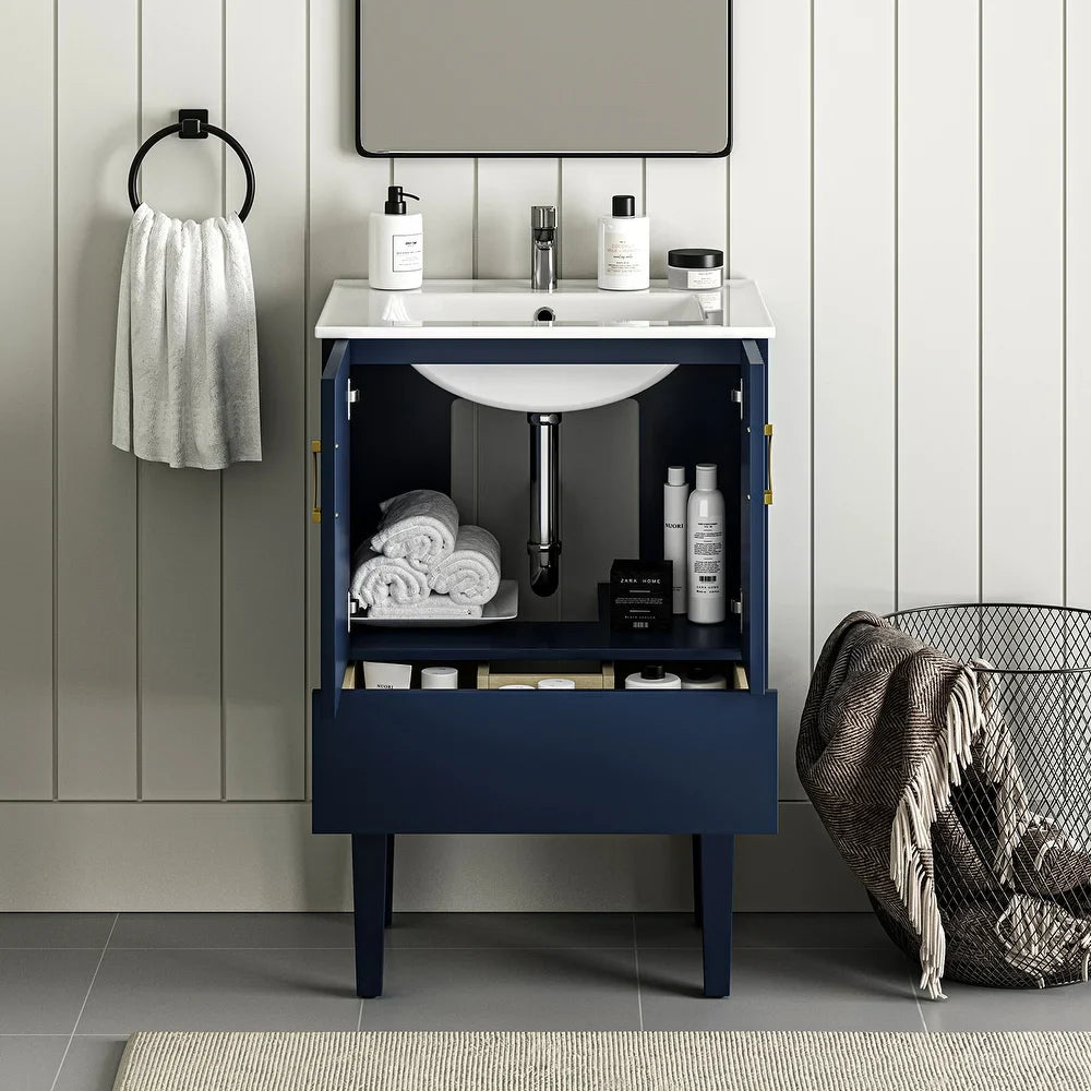Roberto 24" Bathroom Vanity with a Full Lacquer Finished Base