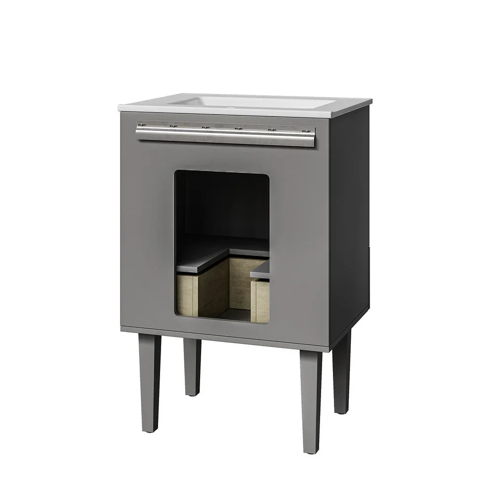 Roberto 24" Bathroom Vanity with a Full Lacquer Finished Base