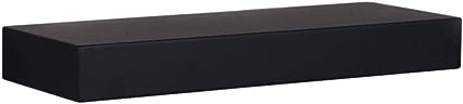 Stockholm Maine Floating Wall Shelf - Black, 12"