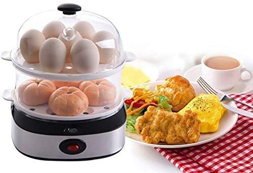 2 in 1 Electric Rapid Stainless 14 Egg Cooker/Steamer Auto Shut Off