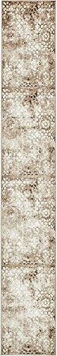 Vintage Brown Beige Ivory Area Rug