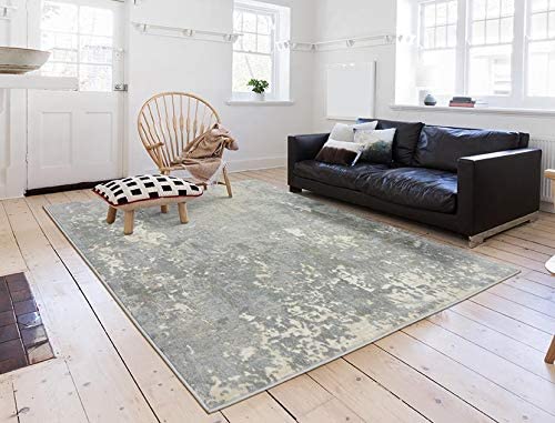 New Castle Saga Modern Grey Beige Soft Area Rug