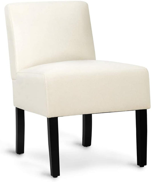 Fabric Accent Chair, Contemporary Leisure Side w/Thick Sponge Cushion