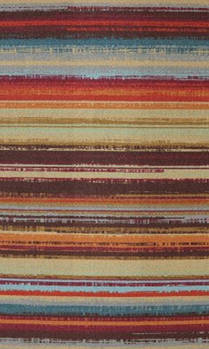 Stripes Multicolor Indoor/ Outdoor Area Rug