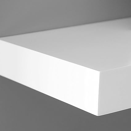 9.25" Deep White Floating Shelves 2 Pack, 36" L