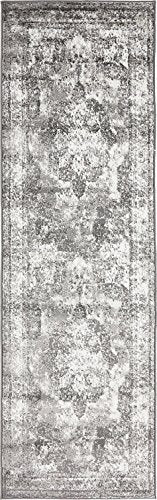 Vintage Grey/Light Grey Ivory  Soft Area Rugs