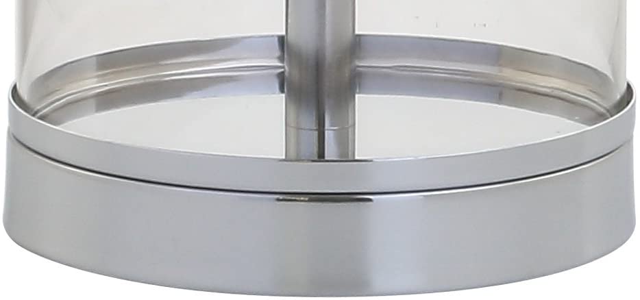 Harper 29" Glass LED Table Lamp Clear/Chrome