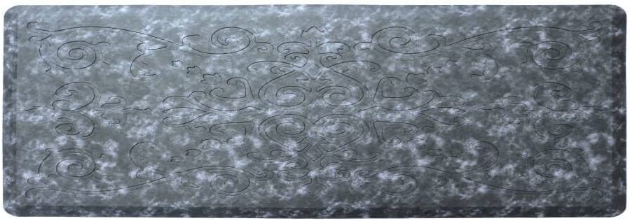 Medallion Embossed Cushioned Anti Fatigue Thick Non Slip Waterproof Kitchen Rugs (Taupe, 20" X 39")