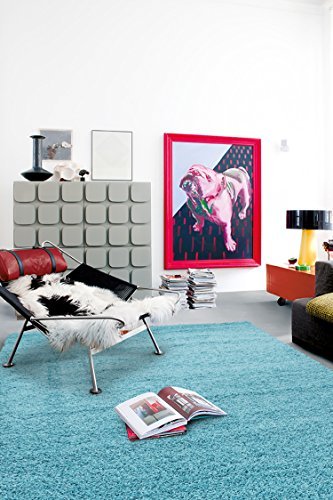 Plain Shag Area Rugs - Multiple Colors and Sizes