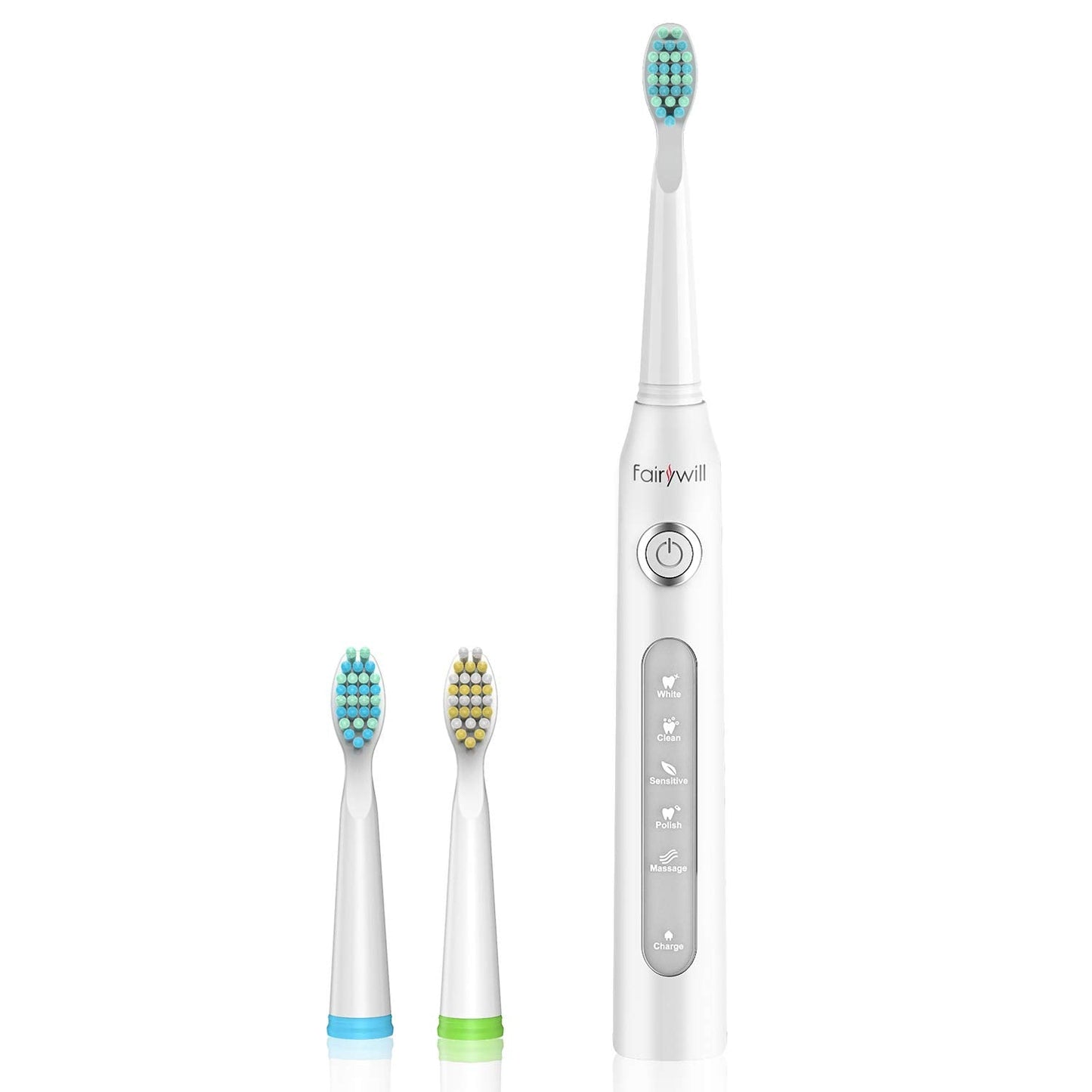 Electric Toothbrush Powerful Sonic Cleaning - Rechargeable with Timer, 5 Modes, 3 Brush Heads for Adults and Kids