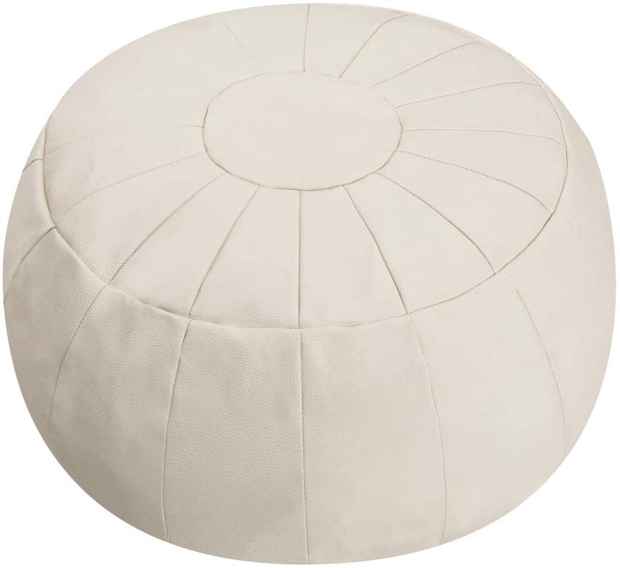 Decorative Pouf, Ottoman, Bean Bag Chair, Foot Stool, Foot Rest (Unstuffed)