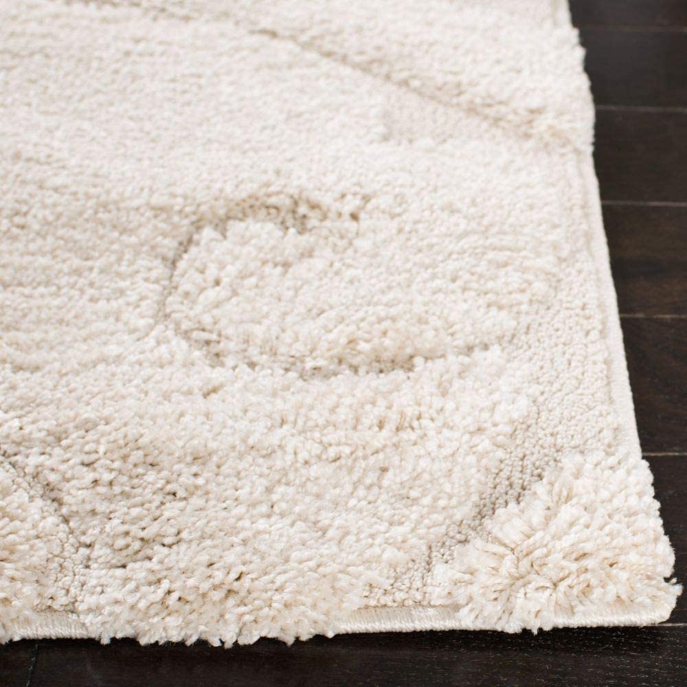 Premium Swirl Thick Plush Cream/Cream Soft Area Shag Rug