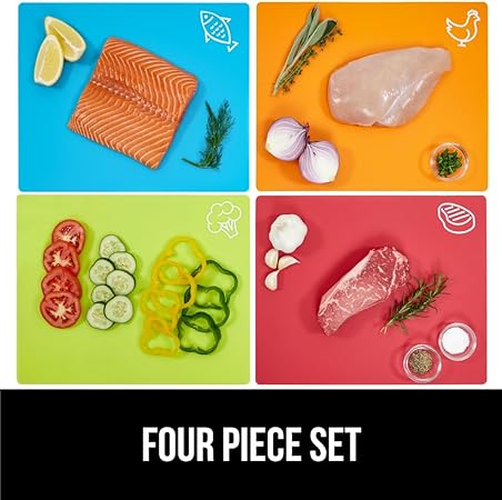 BPA-Free Flexible Cutting Boards Set of 4,