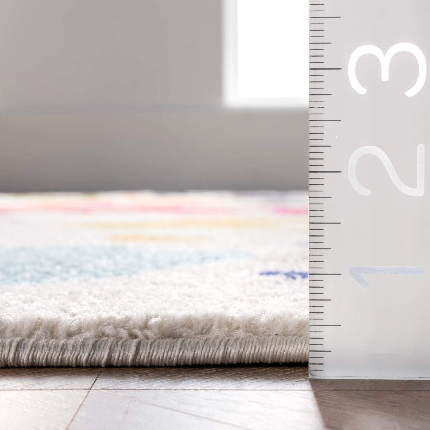 nuLOOM Handprint Nursery Kids Area Rug, 5' x 8', Multi