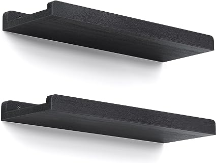 Wood Hanging Wall Shelves, et of 2, AMFS25