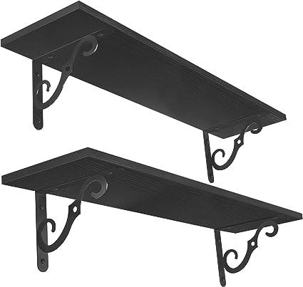 1.5 Inch Large Floating Shelves for Home Decor Set of 2