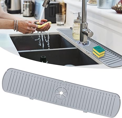 24 inch Silicone Faucet Sink Splash Guard Mat