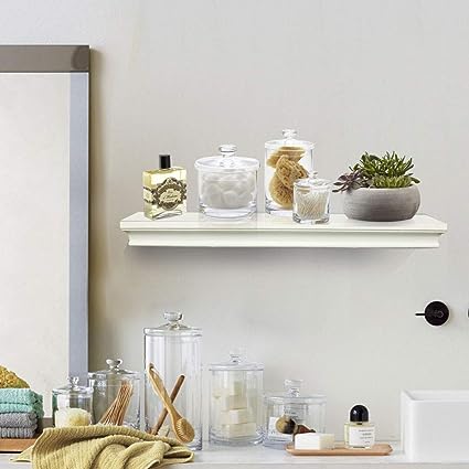 Deeper Wall Storage Shelf for Home Décor, Super Sturdy, Easy to Install, 12” Wide, 7.75” Deep