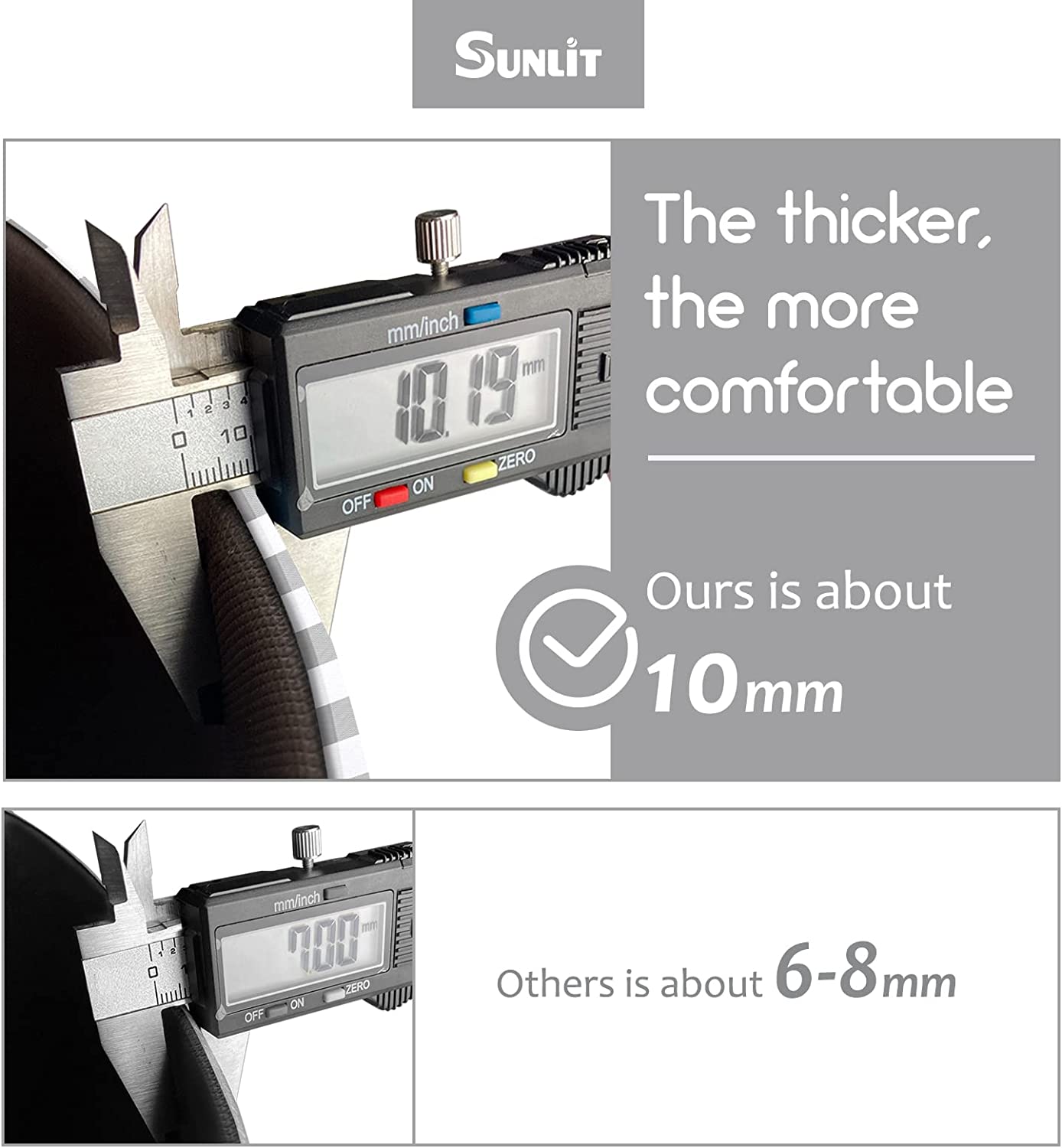 Set of 2 Anti Fatigue, Non Slip Waterproof Comfort, 0.4 Inch Thick, Gray and White Buffalo Plaid (Size:17"x28"&17"x47")