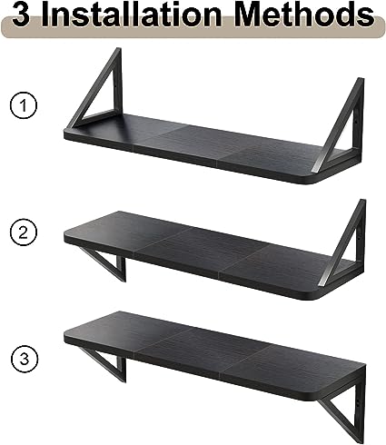 24 inch Floating Shelves Wall Storage Décor, Set of 2