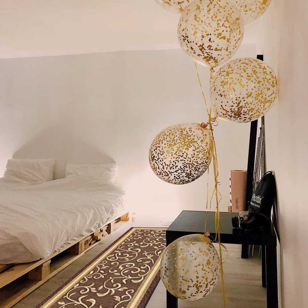 Non Slip Rubber Back  Kitchen Rug Anti Slip Stair Treads (Red, Runner (20" x 59"))