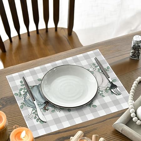 50 Pack, 10x14 Inch Seasonal Thanksgiving Disposable Place Mat for Party Dining Decoration