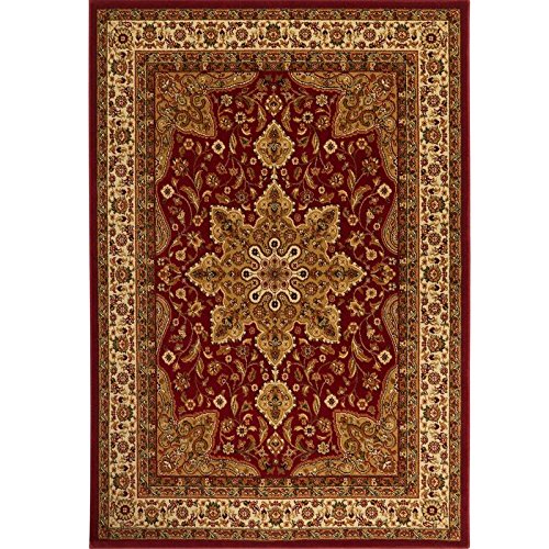 Traditional Red Soft Area Rug