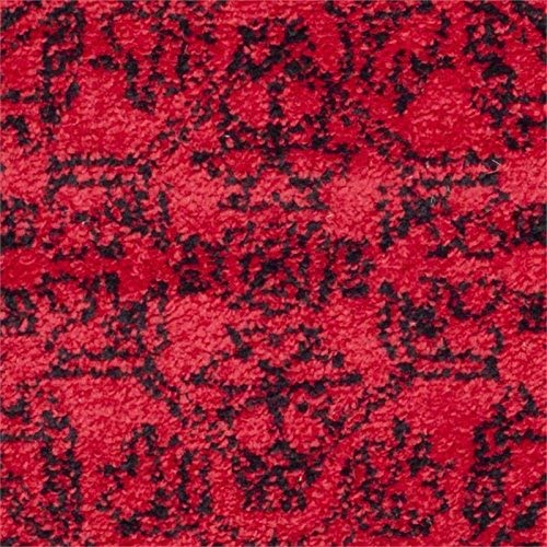 Oriental Vintage Distressed Medallion Red/Black Soft Area Rug