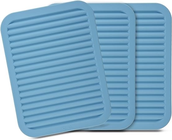 Versatile Silicone Trivet Hot Pad for Kitchen, Pack 3