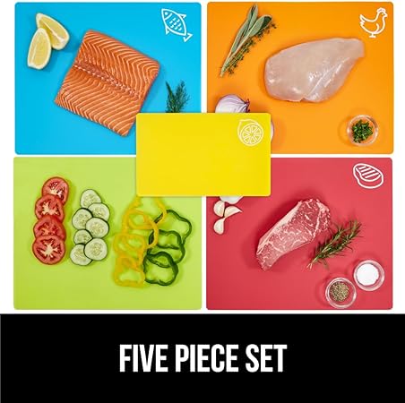 BPA-Free Flexible Cutting Boards Set of 4,