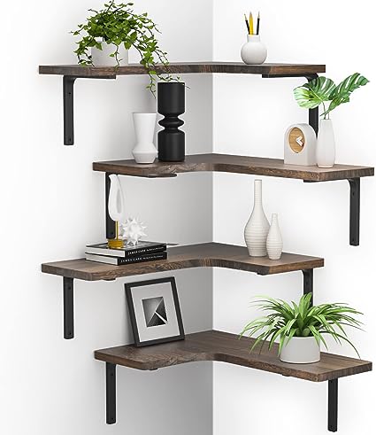 Corner Floating Shelves, Set of 4,