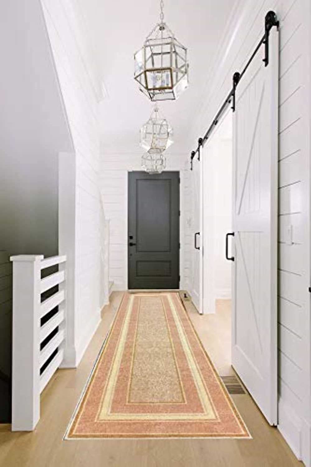 Non Slip Rubber Back Kitchen Rug Anti Slip Stair Treads (Emy-BGE, Runner (20"x59"))