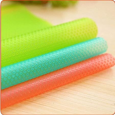 7 PCS Antifouling Refrigerator Washable Liners (2green+2pink+3blue)
