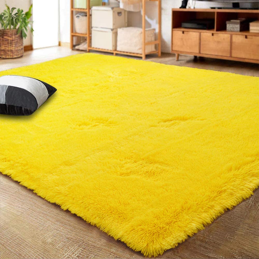 Velvet Indoor Fluffy Extra Comfy Soft Shag Area Rug