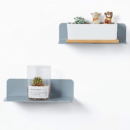 Clear Acrylic Floating Shelves Set of 2