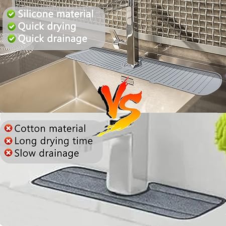 24 inch Silicone Faucet Sink Splash Guard Mat