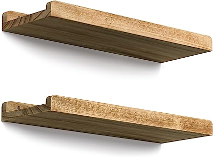 Wood Hanging Wall Shelves, et of 2, AMFS25