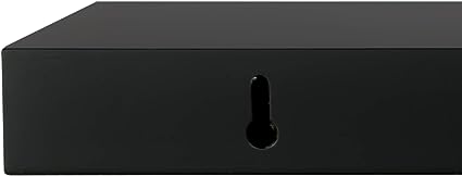 Stockholm Maine Floating Wall Shelf - Black, 12"